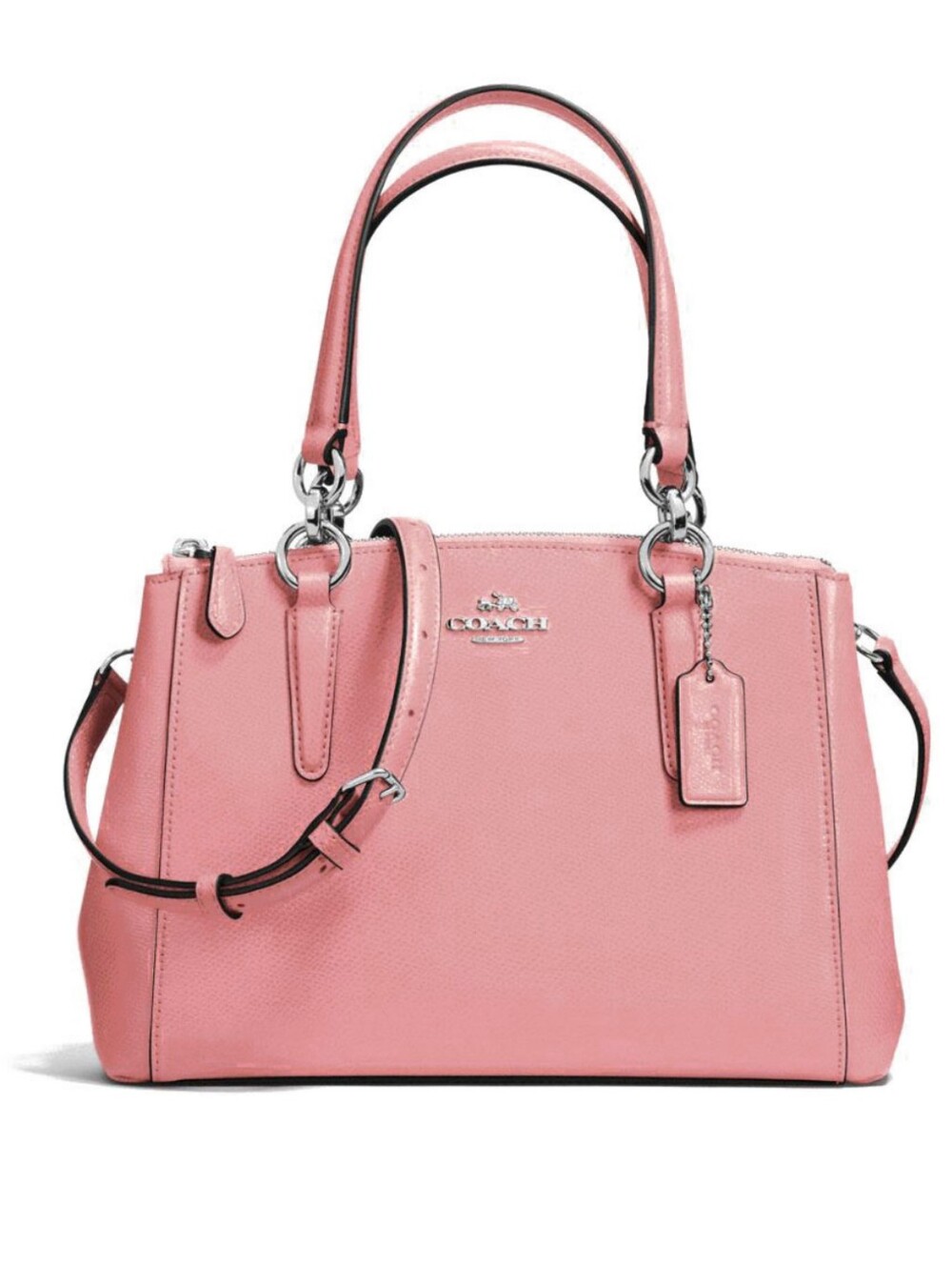 Coach Pink Leather Minetta Tote
